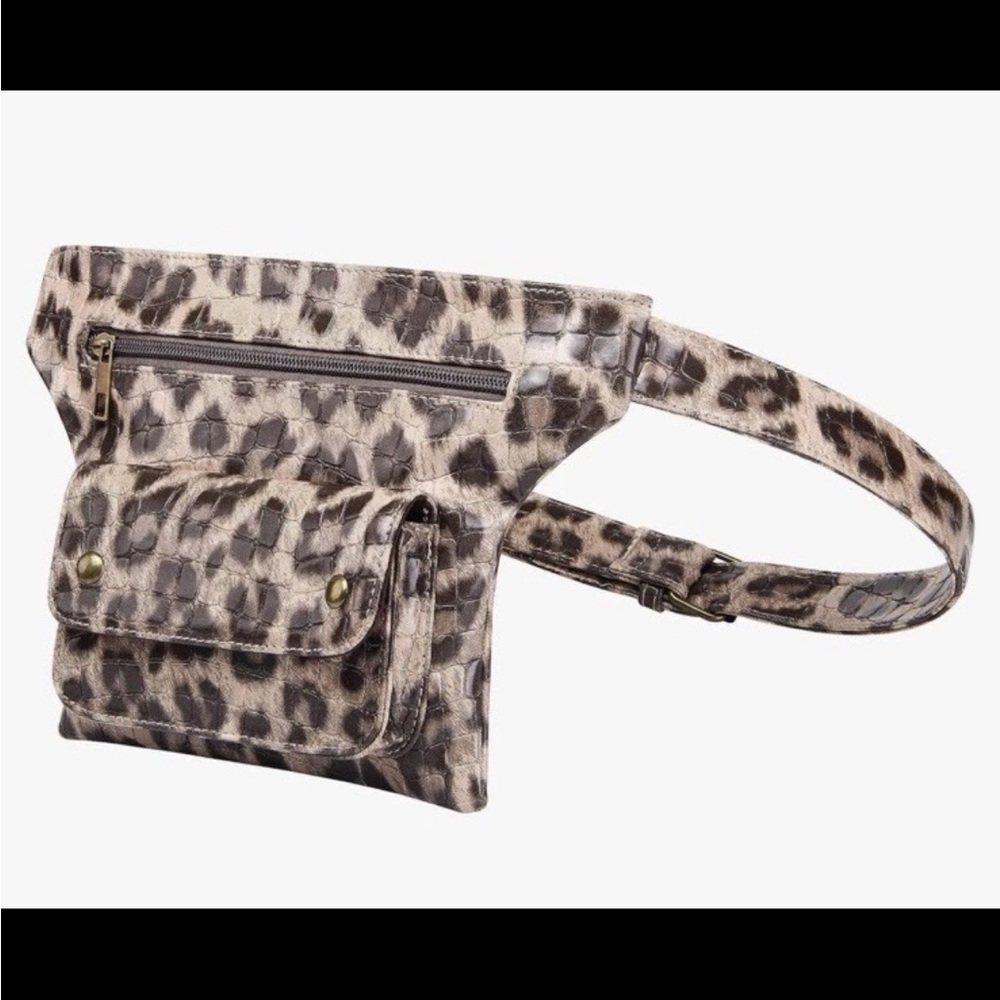 NWT- Badiya Leopard Print Belt Bag